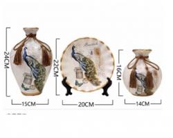 Bộ Decor 3 món hút tài lộc trang trí phòng khách (tặng kèm...