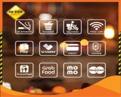 Biểu tượng wifi, giao hàng, cấm hút thuốc, ví thanh toán.....