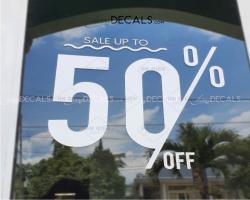 Chữ Sale Off Up To 50% dán kính - An Điền Safety - Giao hàng...